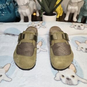 Birkenstock Boston NOVA Green Size: US 11-11.5W / 9-9.5M / 42 Width: Regular/W